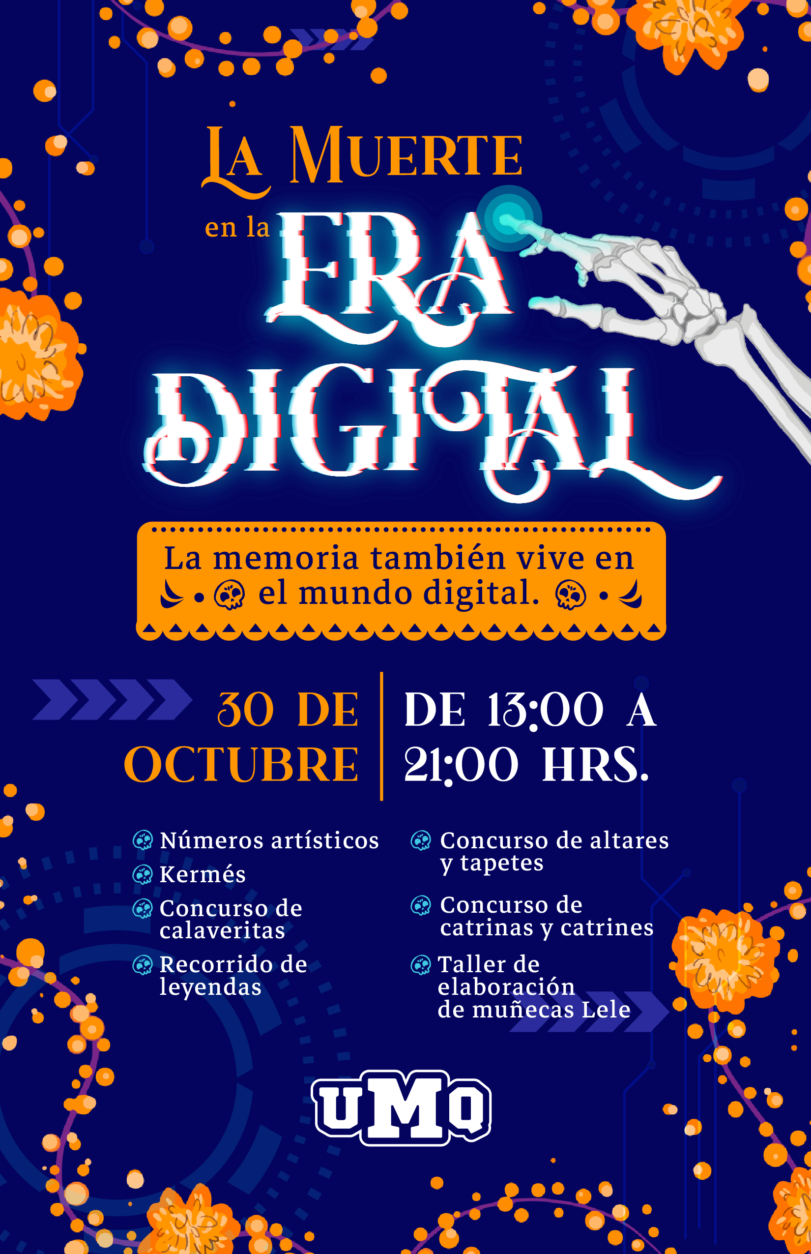 Cartel del Festival del Día de Muertos UMQ 2025